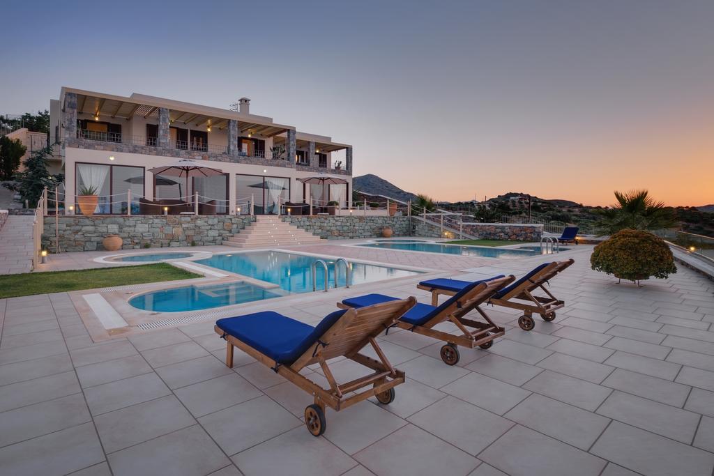 Sea Views At Villa Anemomylos With Heated Pool, Ping Pong And Tennis Agia Pelagia Dış mekan fotoğraf