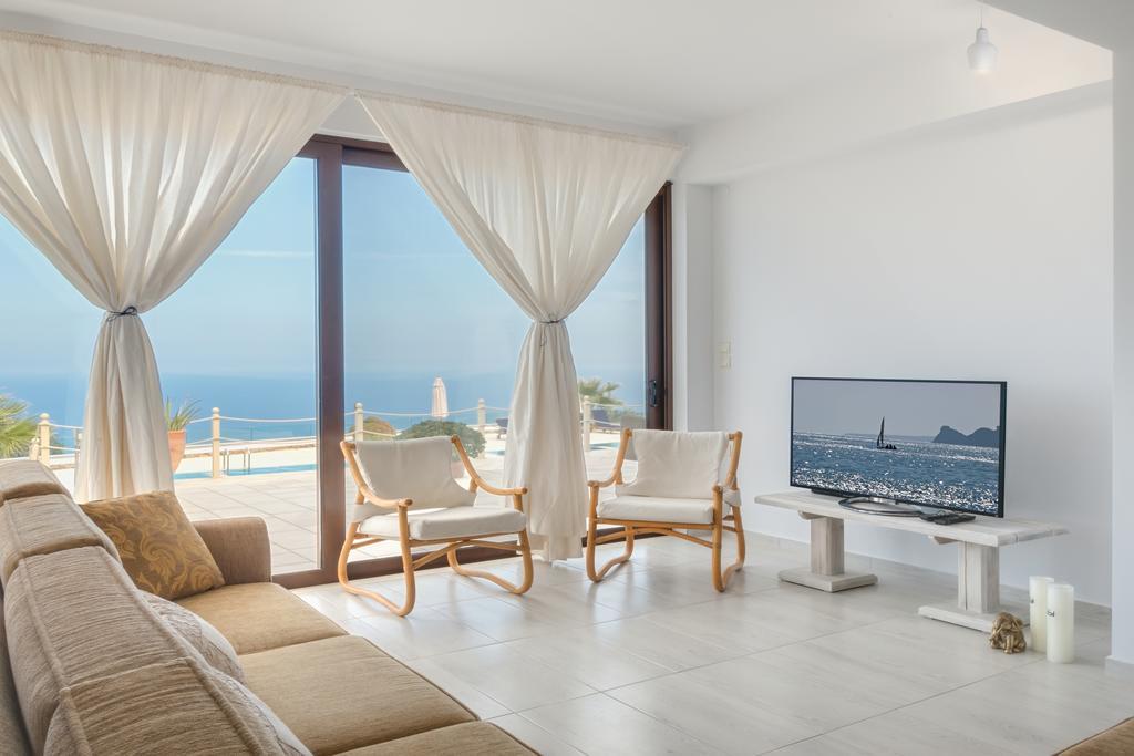Sea Views At Villa Anemomylos With Heated Pool, Ping Pong And Tennis Agia Pelagia Oda fotoğraf
