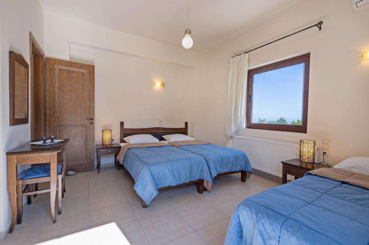 Sea Views At Villa Anemomylos With Heated Pool, Ping Pong And Tennis Agia Pelagia Dış mekan fotoğraf